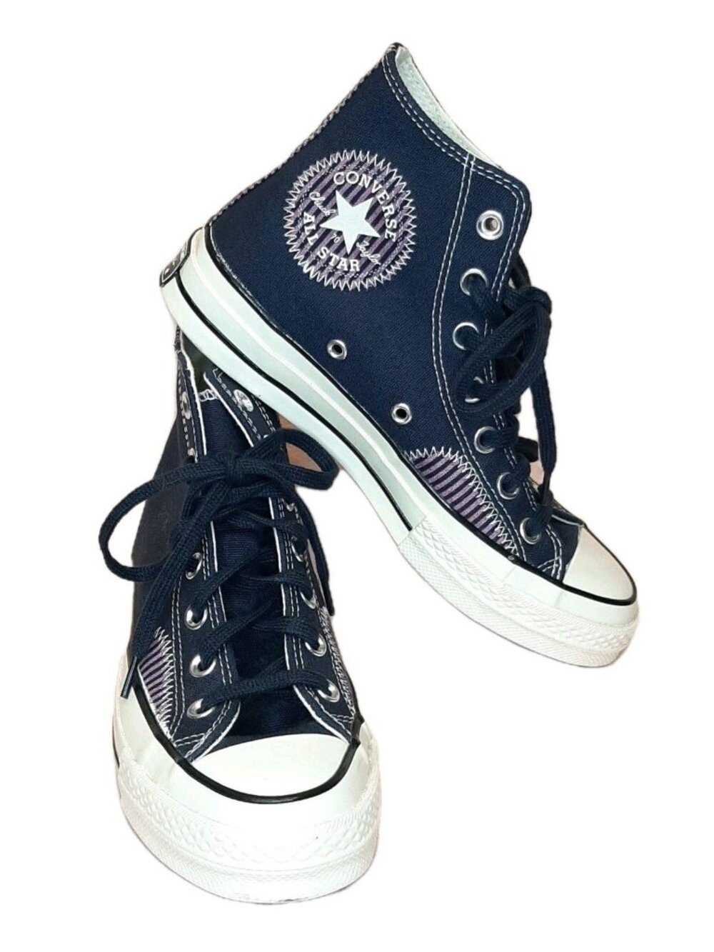 CONVERSE NAUTICAL PREP Obsidian Women Size 7 Chuck Taylor High Top Sneakers